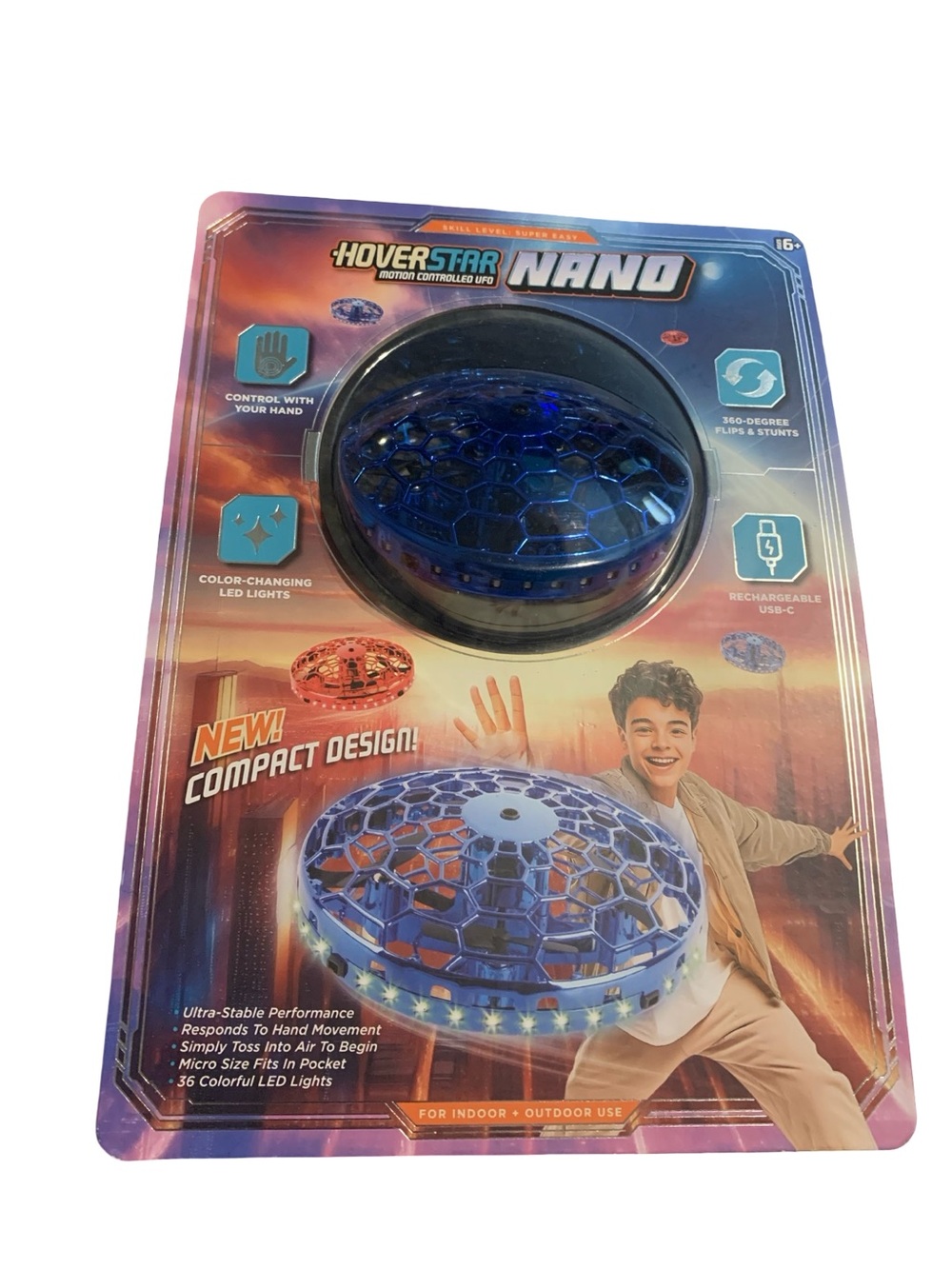 Hover Star Nano Motion Controlled UFO Toy – Hand Control BlueDrone Brand New